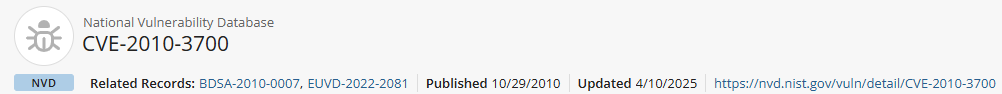 CVE header