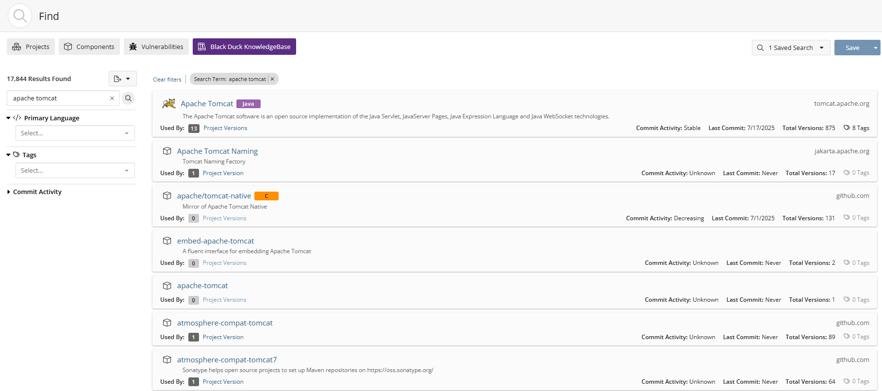 Black Duck KnowledgeBase Search Results